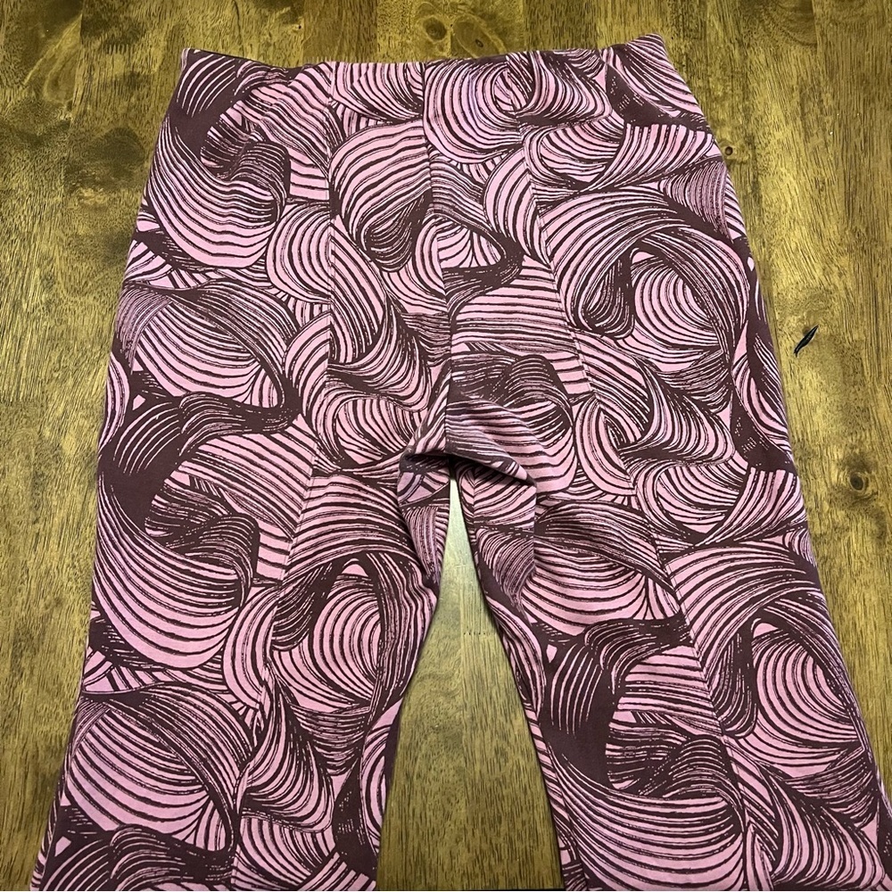 Anthropologie Maeve Margot High Rise Kick Flare Cropped Pants Size Large Boho - Picture 4 of 9